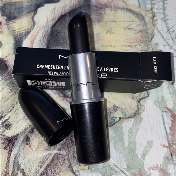 MAC COSMETICS BLACK KNIGHT BNIB Lipstick Cremesheen NEW LIMITED EDITION RARE